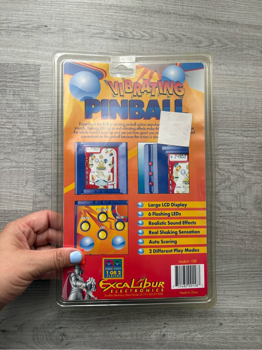 Vintage Excalibur Electronics Pinball Handheld Game NIB - Picture 5 of 6